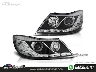 FAROS DELANTEROS OJOS DE ANGEL CCFL + LUZ DIURNA PARA SKODA OCTAVIA