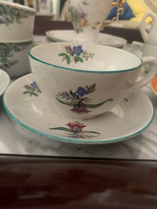 Juego Tazas Porcelana Antiguas