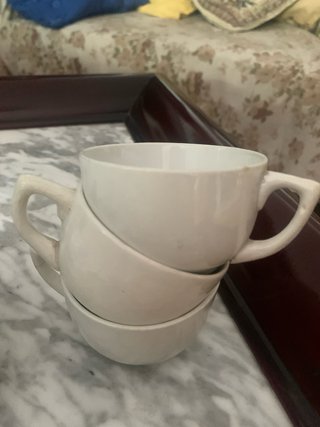 Juego Tazas Porcelana Antiguas
