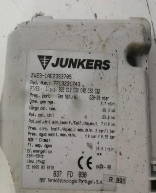 Despiece Caldera Junkers ZW23-1AE23S3705