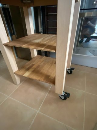 Mesa auxiliar de cocina con ruedas