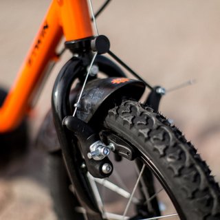 Bicicleta niños 14 pulgadas Btwin 500 Robot naranja  3-4,5