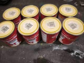 8 Latas de pintura Bruguer-Dux Esmalte Sintético