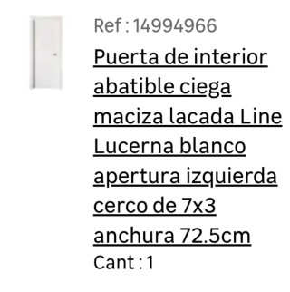 4 Puertas Lacadas Macizas Lucerna A ESTRENAR