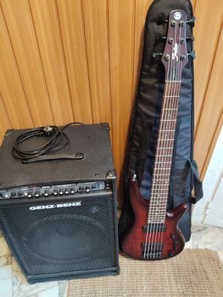 Bajo 6 cuerdas + Amplificador