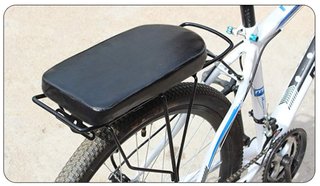 Cojín Trasero Bicicleta Negro