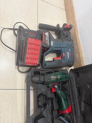 Taladro percutor Bosch y radial Parkside