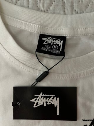 Camiseta Stussy Talla M Blanca