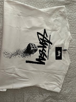 Camiseta Stussy Talla M Blanca