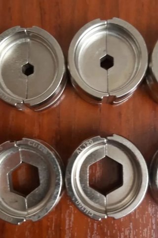 Casquillos prensado  hexagonales universales