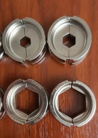 Casquillos prensado  hexagonales universales