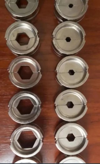 Casquillos prensado  hexagonales universales