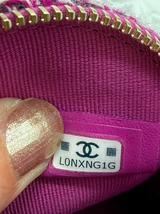 Bolso Chanel Mini Tweed Rosa y Morado