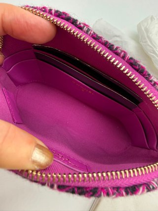 Bolso Chanel Mini Tweed Rosa y Morado