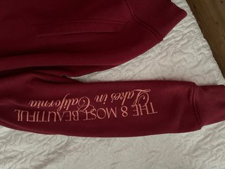 Sudadera Bershka Roja con Diseño