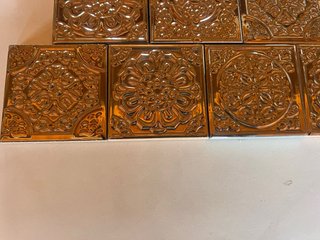 Azulejos dorados mosaico 7x7