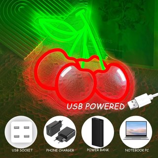 Letrero Neón LED Cereza Regulable NUEVO