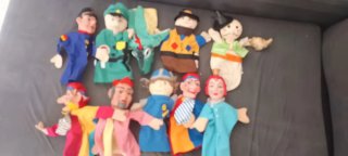Lote de 10 marionetas de mano