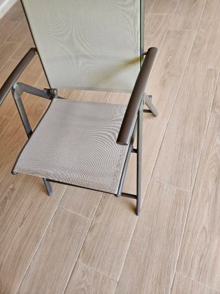 6 Sillas de Jardín Carrefour Beige/Gris