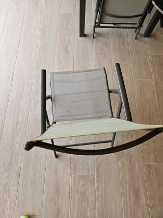 6 Sillas de Jardín Carrefour Beige/Gris
