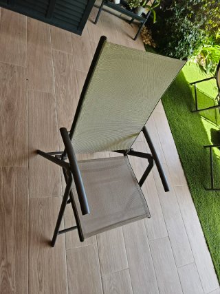 6 Sillas de Jardín Carrefour Beige/Gris