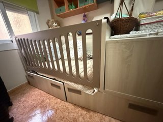 Cuna convertible madera