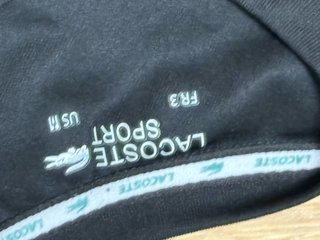 Camiseta Lacoste Negra y Azul Talla M
