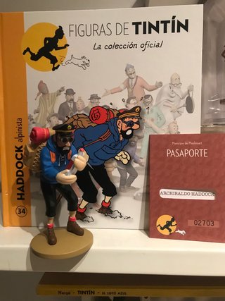 Figura Tintín Haddock Alpinista Colección Oficial