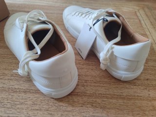 Deportivas Mango Piel Napa Talla 39 Blancas