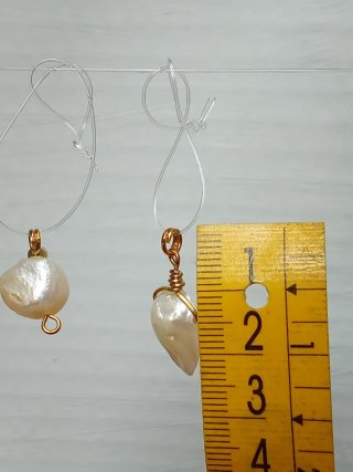 Colgantes Perlas Barrocas lustre Rosa y  ópalo