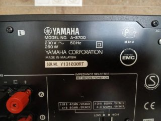 Amplificador Yamaha A-S700 Negro