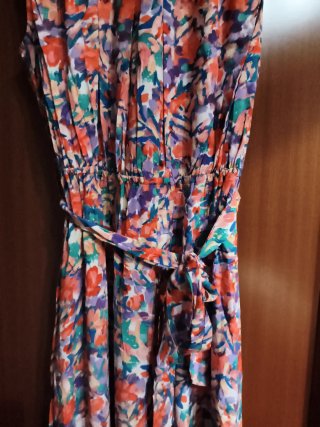 Vestido largo estampado floral
