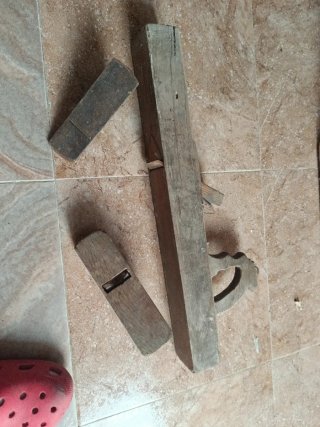 Juego cepillos carpintero antiguos