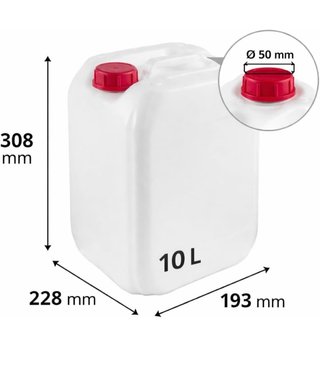 Bidón plástico 10L nuevo