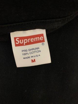 Camiseta Supreme Talla M Negra
