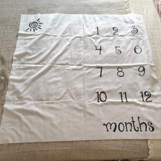 Tela para fotos de meses de bebé