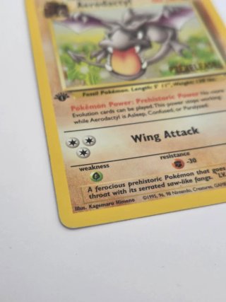 Aerodactyl 1a Edizione Holo Prerelease