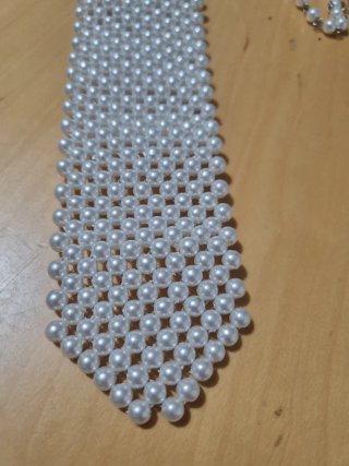 Cravatta unisex perle