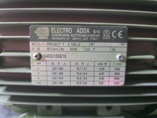 Motor Eléctrico Trifásico Industrial - 5.5hp (4kw)
