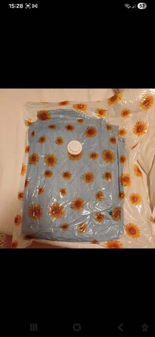 Piumino singolo double face blu