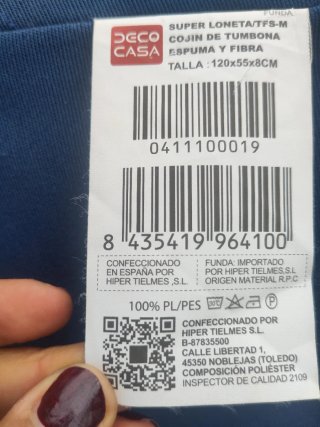 Cojín para silla plegable