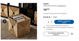Estantería Kallax Blanca 77x41 cm