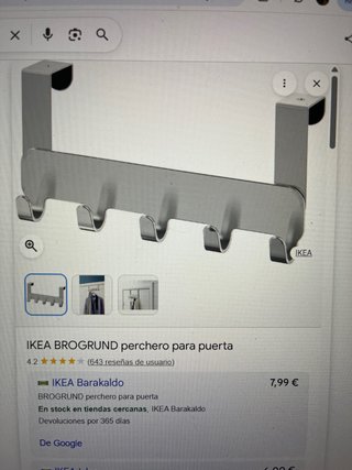 Ikea Brogrund Perchero Puerta