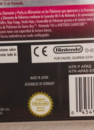Pokémon Edición Perla Nintendo DS Completo CIB