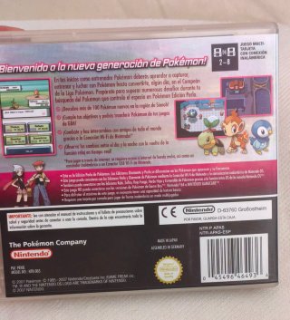 Pokémon Edición Perla Nintendo DS Completo CIB