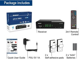 Receptor DVB-T2 HD con WiFi y USB