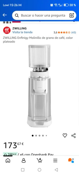Molinillo Café Eléctrico Zwilling