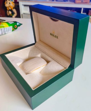 Caja de reloj Rolex verde