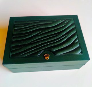 Caja de reloj Rolex verde