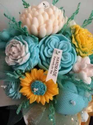 Caja de Velas Decorativas Florales